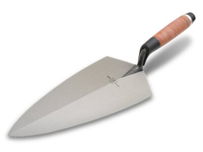 Marshalltown Maurerkelle Philadelphia 241x121mm Carbonstahl PROFI Ledergriff