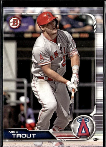 2019 Bowman Prospect  Mike Trout Los Angeles Angels #1  4 Card Lot