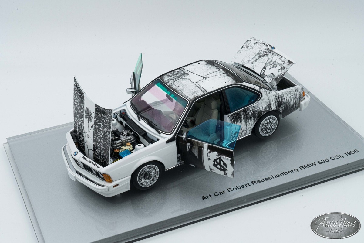 1/18 Minichamps 1986 BMW 635 CSi Art Car Robert Rauschenberg