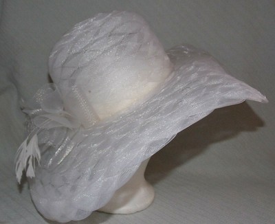 white floppy hat wedding