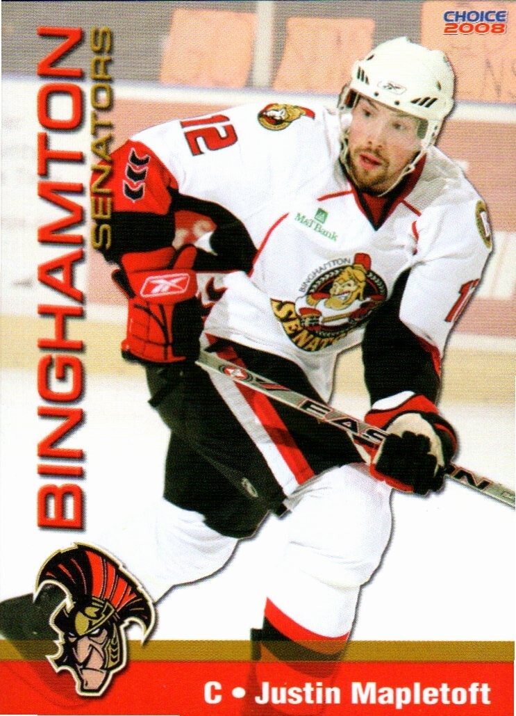 Justin Mapletoft 2007-08 Binghamton Senators