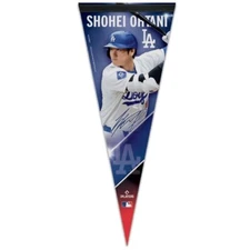 SHOHEI OHTANI LOS ANGELES DODGERS PREMIUM QUALITY PENNANT 12"X30" BANNER