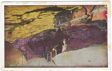 Vintage Colorado Linen Postcard Canopy Hall Cane Winds Manitou Pikes Peak