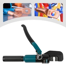 8 Ton Hydraulic Crimper Crimping Tool Wire Battery Cable Lug Terminal w/ 8 Dies