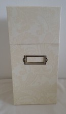 Anna Griffin 12" Embossing Folder Storage Box In Ivory Damask