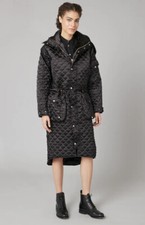 Temperley London - Jurassic Quilted Coat - Black - Large - Rrp £895