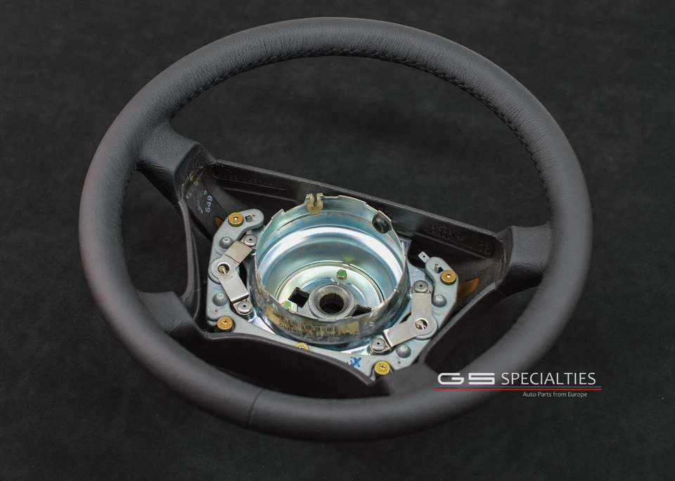 Volante Mercedes GROSOR W124 W202 W201 W210 W208 R129 R170 W140 Cuero Foto 3 de 4