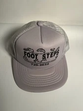 Vntg Foot Steps Hat Cap Rope Shoes Store SnapBack Mesh Trucker Baseball Cap HTF