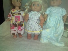 CLEARANCE SALE DOLL CLOTHES  DRESS  PAJAMAS N G  FIT 10 11 12 INCH SET 4