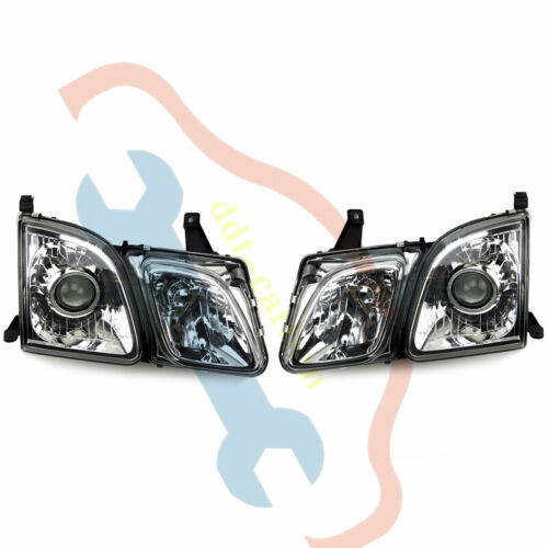 A Pair For Lexus LX470 1998-2007 Halogen Front Head Lamp Headlight Chromed - Picture 2 of 9