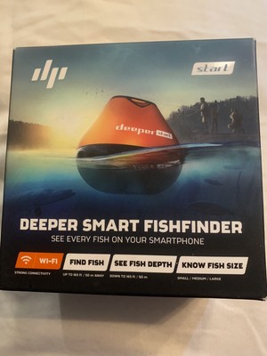 Deeper Start Smart Wi-Fi Fish Finder - Black/Orange (DP2H10S10)