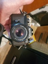  NEAR MINT NIKON EM 35mm Film Camera Black NIKKOR 50mm f1.8 Lens,