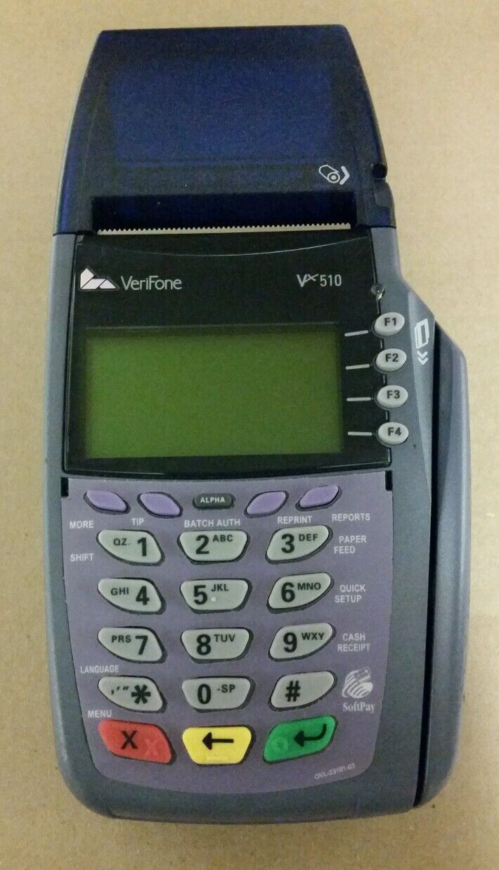 Verifone Vx510 Dial Credit Card Terminal with Warranty
