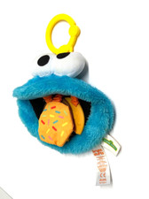 Bright Stars AM2209 Cookie Monster Teething Plush Toy Rattle Squeeze