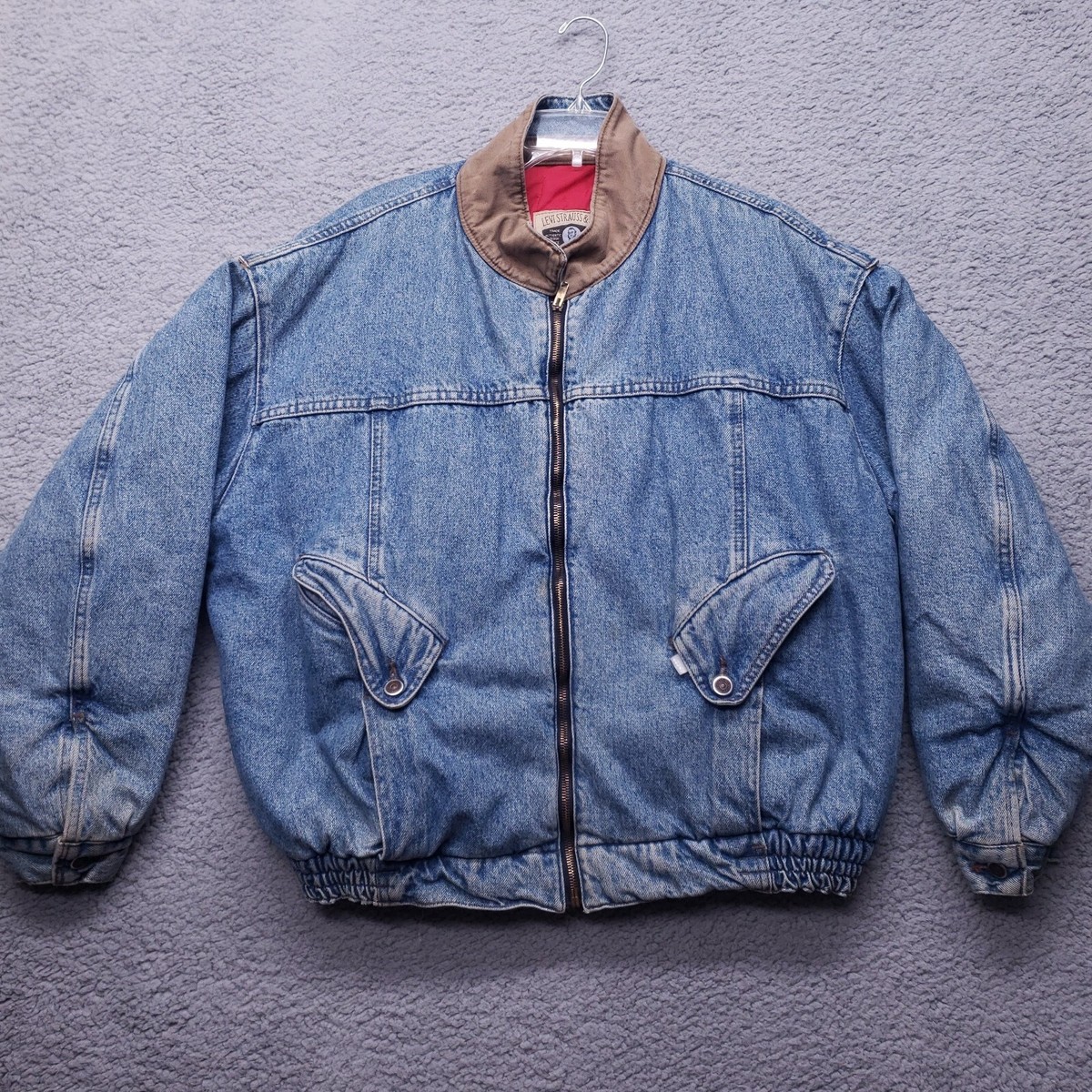 Vintage Levi's Silver Tab Blue Denim Jacket Large Nylon Vintage Levi's Silver Tab Blue Denim Jacket Large Nylon