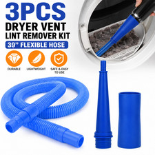 3PCS Dryer Vent Lint Remover Vacuum Hose Attachment Cleaner Kit Flexible Nozzle