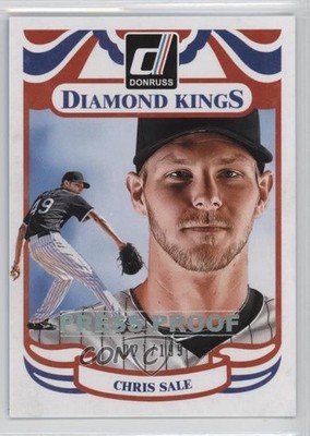 2014 Panini Donruss Diamond Kings Press Proof Silver 21/199 Chris Sale #20 0w7