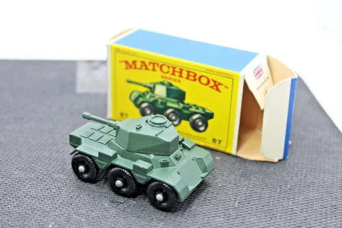 VINTAGE MATCHBOX LESNEY No. 67 Saladin Armoured  ORIGINAL BOX 1960's Mint Grade