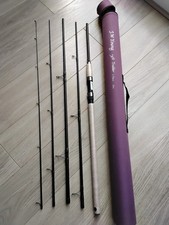 J W Young 13ft Trotter 5 Piece Travel Rod and Hard Case Cork Handled Fishing Rod