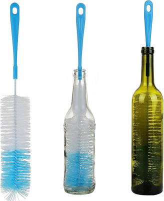 3-Pack Long Bottle Cleaning Brush for Narrow Neck Beer, Wine, Flask, Thermos, Sp
