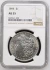 1894 Morgan Silver Dollar NGC AU 55