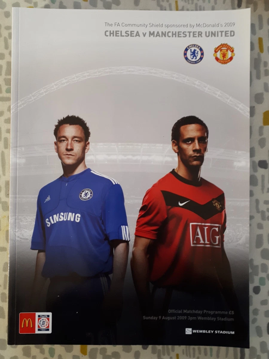 Programme Football Chelsea Vs Man Utd - Community Shield 2010 - 8 Août 2010