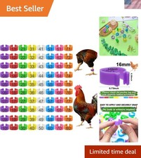 Multicolor Chicken Leg Bands, 80 Pcs, Ideal for Identifying Ducks and Gamefowl