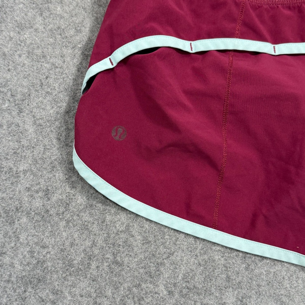 Lululemon Athletica Dashing Purple Alarming Tranquil Blue Run: Speed Shorts Sz 6 View 4