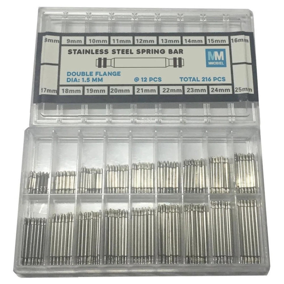 216 шт. 8-25 мм из нержавеющей стали ремешок пружины стержни звено штифты коттер - Изображение 2 из 3