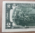 2017 $2.00 Two Dollar Bill with Clemson Fans Tiger Paw Print Stamped Crisp — photo 6