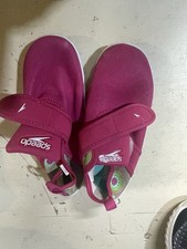 NWT Speedo Girls Kids XL 11/12 Shore Explore Water Shoes Blue Pink White Stars