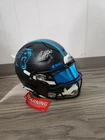 Chuba Hubbard Carolina Panthers Autographed Full-Size Helmet BAS Witness