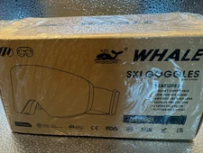 Whale Ski Goggles Anti Fog UV Protection Snow Sports Goggles Blue