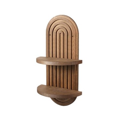 Wood Floating Shelves, Multi-functional wall-mounted storage rack,Utility Racks
