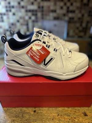 Size 8 - Wide New Balance 608v5 White Navy