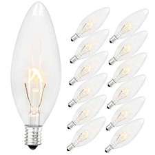 Vintage Incandescent Light Bulbs 40Watt B10 380 Lumens, Clear Dimmable Classic