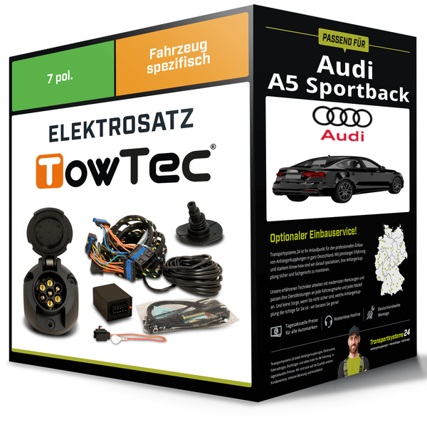 Elektrosatz 7-Pol Spezifisch für Audi A5 Sportback 06.2016-Jetzt NEU-image