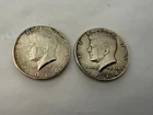 2 1964 Kennedy Silver  Half Dollar