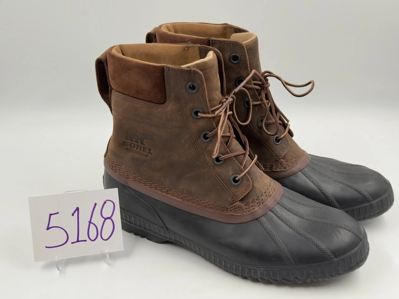 Sorel Mens Size 14 1750241259 Waterproof Cheyanne II, Tobacco/Black NWT