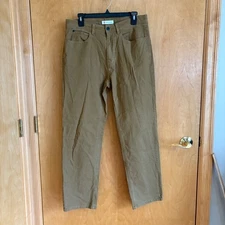 Topo Designs Men's Twill Pants Khaki Straight Fit Size 32x30