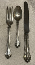 Westmoreland Sterling Silver George & Martha Washington Place Setting 3pc
