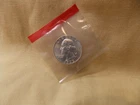 1963 D Mint Wrapped 90% Silver BU Washington Quarter Nice Coin! 0 S&H!