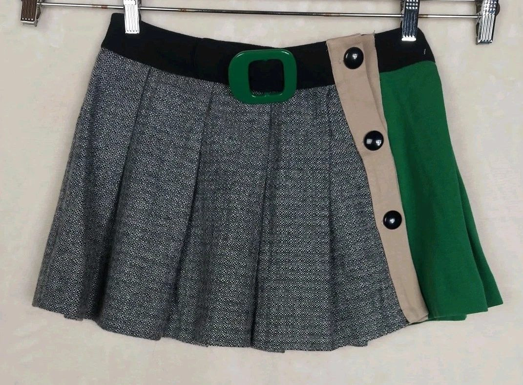 JUPE - KILT Jupe courte taille élastique en tricot haute décontractée