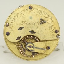 Rare Pocket Watch Movement Men's no fusee duplex chronometer no repeater RAR