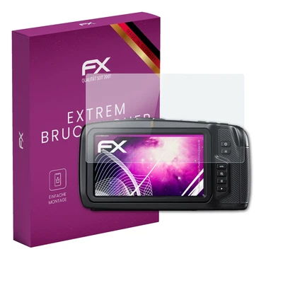 atFoliX Displayfolie für Blackmagic Pocket Cinema Camera 4K 9H Schutzpanzer