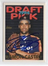 Ramon Castro 1994 Topps signed auto autographed card Astros