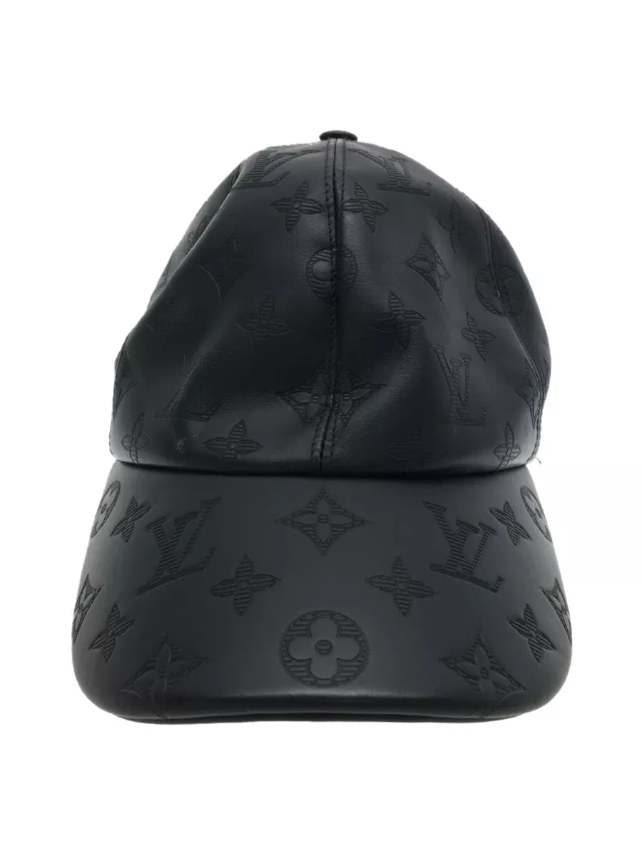 Louis Vuitton, Accessories, Louis Vuitton Baseball Cap Monogram Shadow  Leather Black