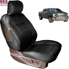 Sojoy Car Seat Covers Leather Protector Fit 2015-2021 F150 2017-2021 F250 F350 