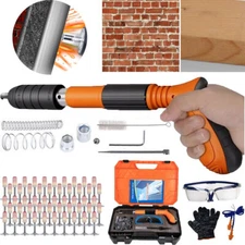 Manual Steel Nail Gun with 50 Pcs Nails 5 Speed Adjustable Concrete Nail Gun Kit
