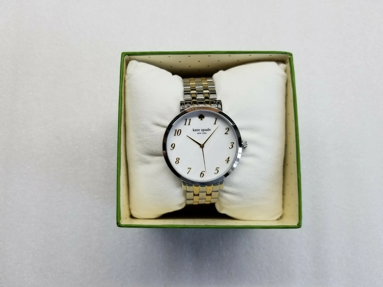 OROLOGIO DONNA KATE SPADE MONTEREY QUADRANTE BIANCO BICOLORE ST.STEEL DISPLAY 1YRU0848